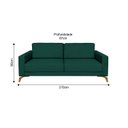 Ver imagem 3 de Sofá 210cm Pés Mel Henry Verde