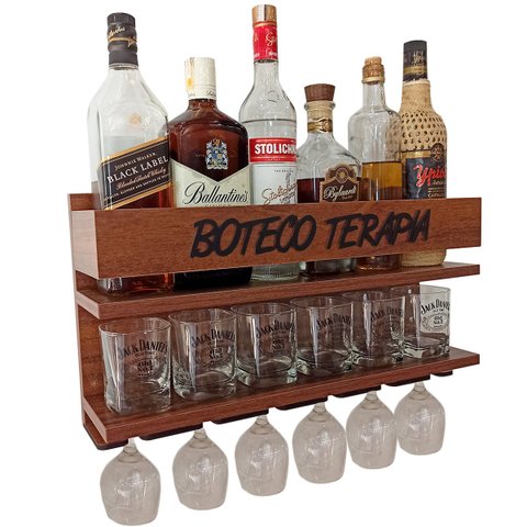 Barzinho de Parede - Boteco Terapia - 54x28 - Nova Imbuia