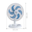 Ver imagem 2 de Ventilador Mesa Lorena Branco Oscilante 127v Pás Azul