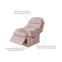 Ver imagem 6 de Poltrona para Extensão de Cílios e Sobrancelhas Reclinável Suede