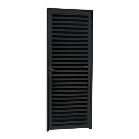 Porta Veneziana Alumínio 80 e.L25 Preto Brimak