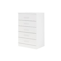 Cômoda Organizadora Grande 5 Gavetas Quarto Casal Branco - 2