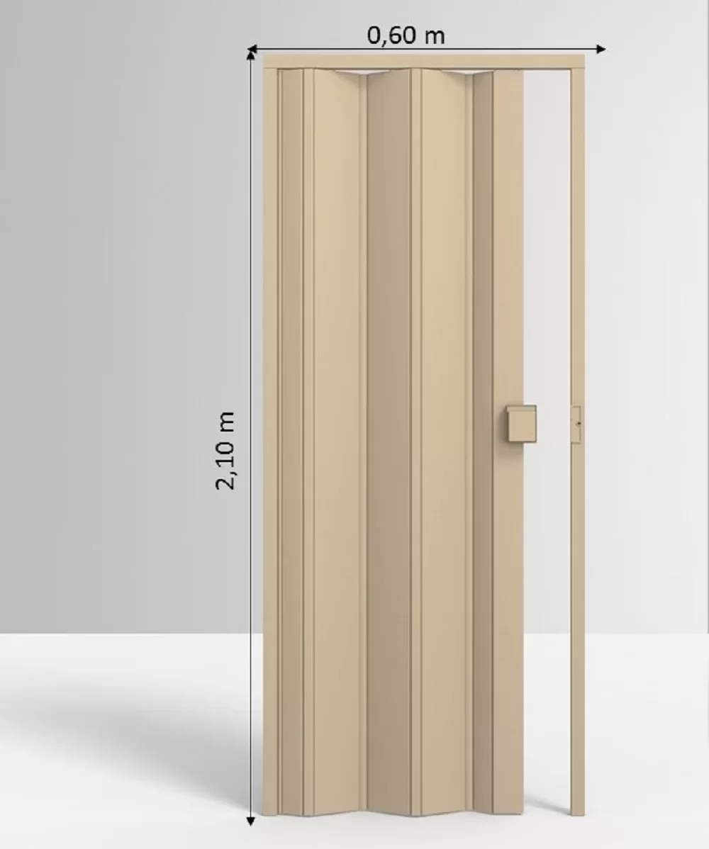 Porta Sanfonada de PVC 210x60cm Permatti - 4
