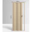 Ver imagem 4 de Porta Sanfonada de Pvc 210x60cm Permatti