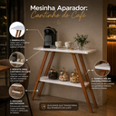 Ver imagem 6 de Aparador Cantinho do Café Industrial Decoração Madeira:Branco