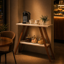 Ver imagem 2 de Aparador Cantinho do Café Industrial Decoração Madeira:Branco