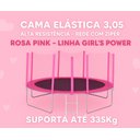Ver imagem 2 de Cama Elástica Pula Pula 3,05m Infantil Rosa Pink 100% Nacional Suporta até 335kg