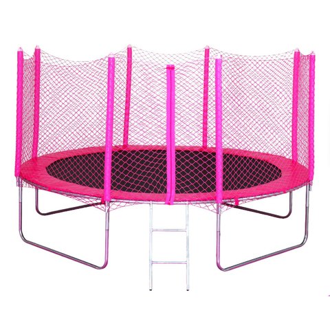Cama Elástica Pula Pula 3,05m Infantil Rosa Pink 100% Nacional Suporta até 335kg