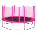 Ver imagem 1 de Cama Elástica Pula Pula 3,05m Infantil Rosa Pink 100% Nacional Suporta até 335kg