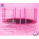 Ver imagem 6 de Cama Elástica Pula Pula 3,05m Infantil Rosa Pink 100% Nacional Suporta até 335kg