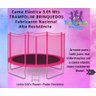 Cama Elástica Pula Pula 3,05m Infantil Rosa Pink 100% Nacional Suporta até 335kg - 4