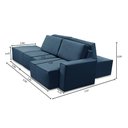 Ver imagem 6 de Sofá Ilha 7 Lugares Isadora Suede Azul Adonai Estofados