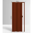 Ver imagem 4 de Porta Sanfonada de PVC 210x60cm Permatti Mogno Liso