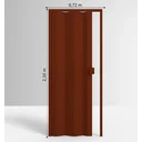 Ver imagem 4 de Porta Sanfonada de PVC 210x72cm Permatti Mogno Liso