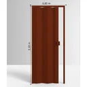 Ver imagem 4 de Porta Sanfonada de PVC 210x85cm Permatti Mogno Liso