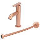 Ver imagem 1 de Torneira Slim Alta Pratica Abs Rose Mesa + Engate Flexível