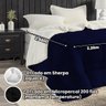 Cobertor Edredom Sherpa Casal Queen Grosso Cores Macio Casen Cor:azul Marinho - 2