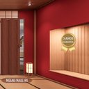 Ver imagem 5 de Porta Sanfonada de PVC 210x85cm Permatti Mogno Madeira