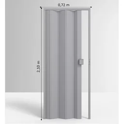 Porta Sanfonada de PVC 210x72cm Permatti - 4