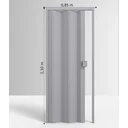 Ver imagem 4 de Porta Sanfonada de PVC 210x85cm Permatti Cinza Liso