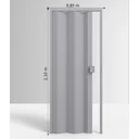 Ver imagem 4 de Porta Sanfonada de Pvc 210x85cm Permatti