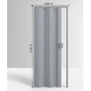 Ver imagem 4 de Porta Sanfonada de PVC 210x60cm Permatti Cinza Marmorizado