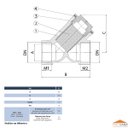 Ver imagem 4 de Filtro Tipo Y Industrial de 2 de Latão Forjado com Tela em Aço Inox Alta Durabilidade Pn 16