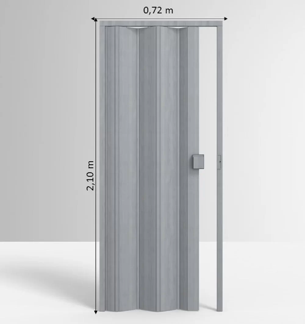 Porta Sanfonada de PVC 210x72cm Permatti - 3