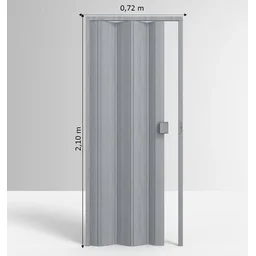 Porta Sanfonada de PVC 210x72cm Permatti - 4