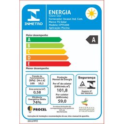 KIT AQUECEDOR PISCINA SOLAR 20 PLACAS 4 MT + VÁLV QUEBRA VÁCUO - 6