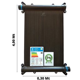 KIT AQUECEDOR PISCINA SOLAR 20 PLACAS 4 MT + VÁLV QUEBRA VÁCUO - 2