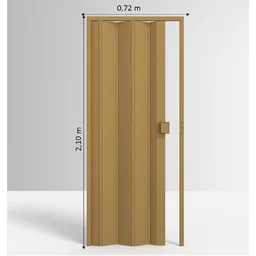 Porta Sanfonada de PVC 210x72cm Permatti - 4
