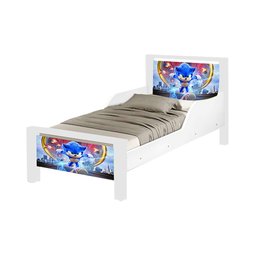 Mini Cama Infantil Adesivada Sonic - 2