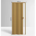 Ver imagem 4 de Porta Sanfonada de PVC 210x97cm Permatti Cerejeira Liso