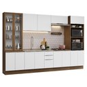 Ver imagem 3 de Armário de Cozinha Completa 340cm Rustic/branco Stella Madesa 01