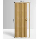Ver imagem 4 de Porta Sanfonada de PVC 210x60cm Permatti Cerejeira Madeira