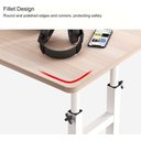 Ver imagem 4 de Mesa Mesinha Lateral de Cama Multiuso Notebook Café Ajustave:madeira