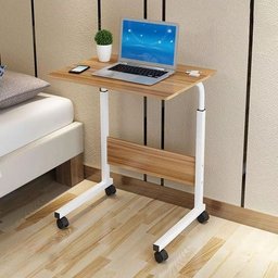 Mesa Mesinha Lateral de Cama Multiuso Notebook Café Ajustave:madeira - 7