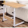 Mesa Mesinha Lateral de Cama Multiuso Notebook Café Ajustave:madeira - 5