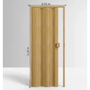 Ver imagem 4 de Porta Sanfonada de Pvc 210x72cm Permatti