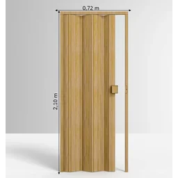 Porta Sanfonada de PVC 210x72cm Permatti - 4