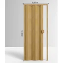 Ver imagem 4 de Porta Sanfonada de PVC 210x85cm Permatti Cerejeira Madeira
