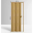 Ver imagem 4 de Porta Sanfonada de PVC 210x97cm Permatti Cerejeira Madeira