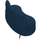 Ver imagem 7 de Sofá Chaise Living 2 Lugares 135cm Sala de Estar Istambul K01 Veludo Azul Marinho - Lyam Decor