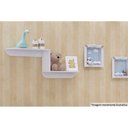 Ver imagem 3 de Prateleira Decorativa Sala Estar Infantil Z Branco - Peroba