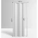 Ver imagem 4 de Porta Sanfonada de Pvc 210x97cm Permatti