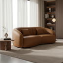 Ver imagem 4 de Sofá Sala Nuvem 190 Cm Conforto Premium Decorativo Orgânico:courino Sintético Marrom