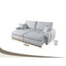 Sofá Cama Retrátil 2 Lugares sem Caixa Trevo 1.90m Linho - 5