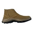 Ver imagem 1 de Botina Elástico Couro Nobuck Terra Fortz Verde Cod 870