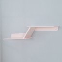 Ver imagem 1 de Prateleira Niho Duplo Zig Zag Mdf Rosa